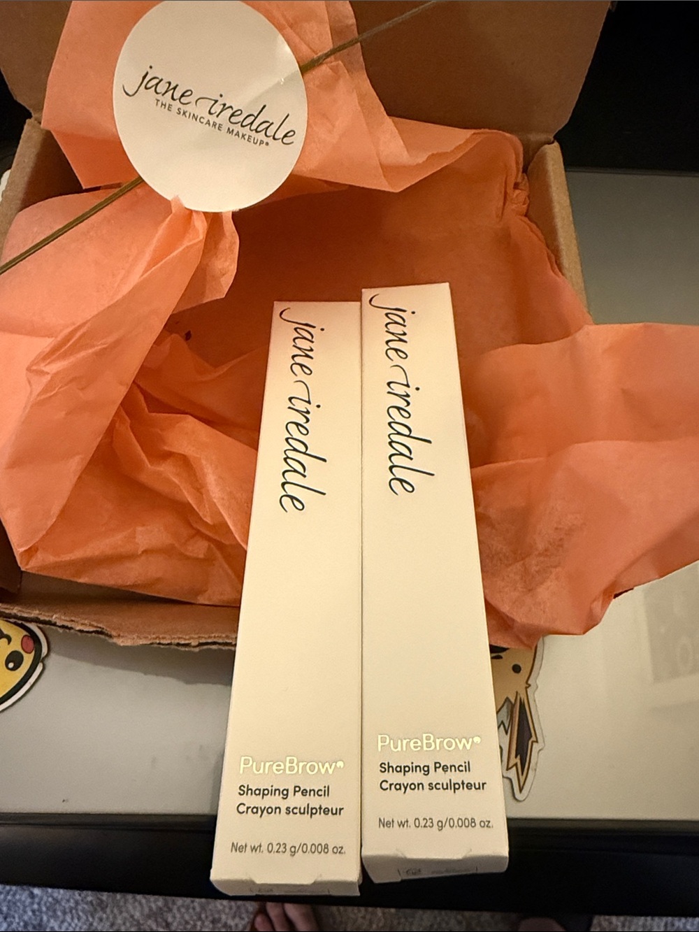 Two Jane Iredale PureBrow Shaping Pencils in Medium Brown